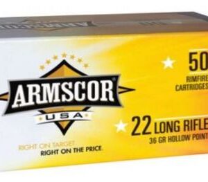 ARMSCOR .22 LR 36GR HVHP 50rd box