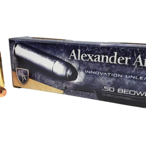 Alexander Arms Ammunition 50 Beowulf 350 Grain Plated Round Shoulder Box of 20