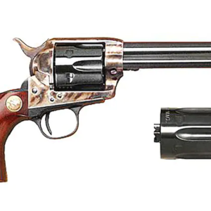 Cimarron P-Model Pre-War Revolver Dual Cylinder 45 Colt (Long Colt) and 45 ACP 6-Round Color Case Hardened, Blue, Walnut