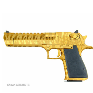 Desert Eagle .50 AE, Titanium Gold with Tiger Stripes