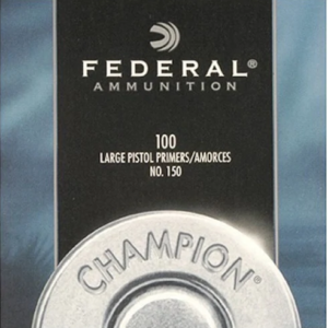 Federal Large Pistol Primers #150 Box of 1000 (10 Trays of 100)