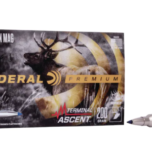 Federal Premium Terminal Ascent Ammunition 300 Winchester Magnum 200 Grain Polymer Tip Bonded Boat Tail Box of 20