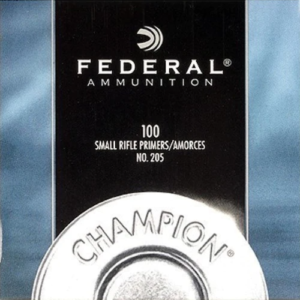 Federal Small Rifle Primers #205 Box of 1000 (10 Trays of 100)