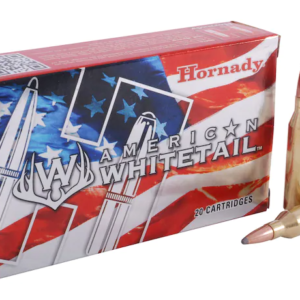 Hornady American Whitetail Ammunition 243 Winchester 100 Grain Interlock Spire Point Boat Tail Box of 20