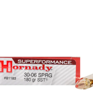 Hornady Superformance SST Ammunition 30-06 Springfield 180 Grain SST Box of 20