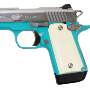 Kimber Micro 9 Bel-Air 9mm Special Edition Pistol with Ivory Micarta Grips and Blue Frame
