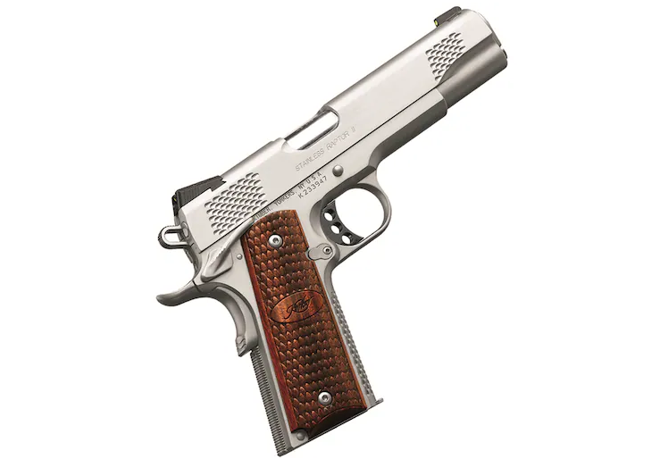 Kimber Stainless Raptor II Semi-Automatic Pistol 45 ACP 5″ Barrel 8-Round Stainless Wood