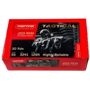 Norma Tactical 223Rem 55gr FMJ 30rd box