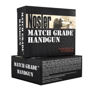 Nosler Match Grade Ammo 9mm 124gr JHP 20/bx