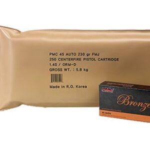 PMC 45ABP 45 ACP 230 GR FMJ Battle packs 250rd box