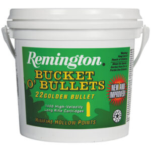 Remington High Velocity Golden Bullets .22 LR 36gr Lead Hollow Points 1400rd bucket