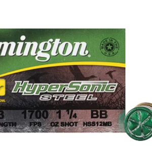 Remington HyperSonic Ammunition 12 Gauge 3″ 1-1/4 oz BB Non-Toxic Shot