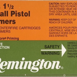 Remington Small Pistol Primers #1-1/2 Box of 1000 (10 Trays of 100)
