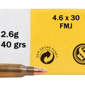 Sellier & Bellot Ammunition 4.6x30mm HK 40 Grain Full Metal Jacket