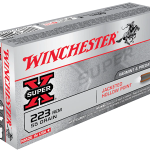 Winchester Super-X Ammunition 223 Remington 55 Grain Jacketed Hollow Point Boat Tail