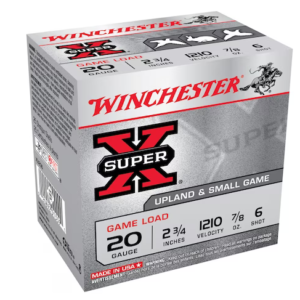 Winchester Super-X Game Load Ammunition 20 Gauge 2-3/4″ 7/8 oz #6 Shot