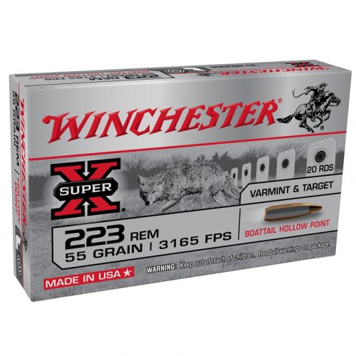 Winchester Super-X W223HP55 .223 Remington 55gr BTHP 20rd box