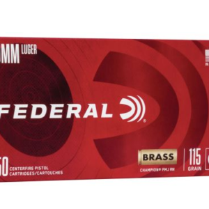 Federal Champion 9mm 115gr Full Metal Jacket 50rd/Box