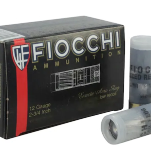 Fiocchi Low Recoil Ammunition 12 Gauge 2-3/4″ 1 oz Aero Slug