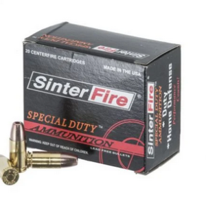 SinterFire 9mm Special Duty 100gr Hollow Point 20rd box
